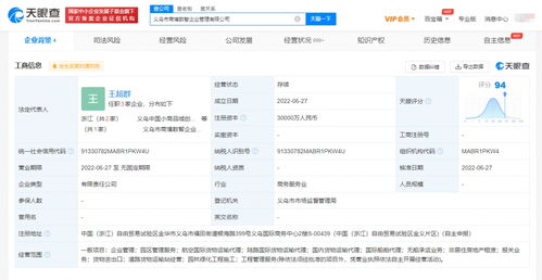 小商品城成立企業管理公司，注冊資本3億元專注企業管理咨詢